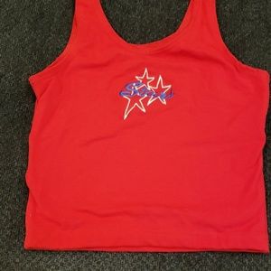 Youth small stars cheerleading tank top